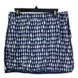 Vineyard Vines Womens Performance Diamond Fish Print Golf Skort Navy Size 10